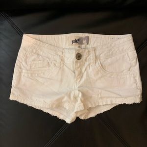 Holy white denim shorts